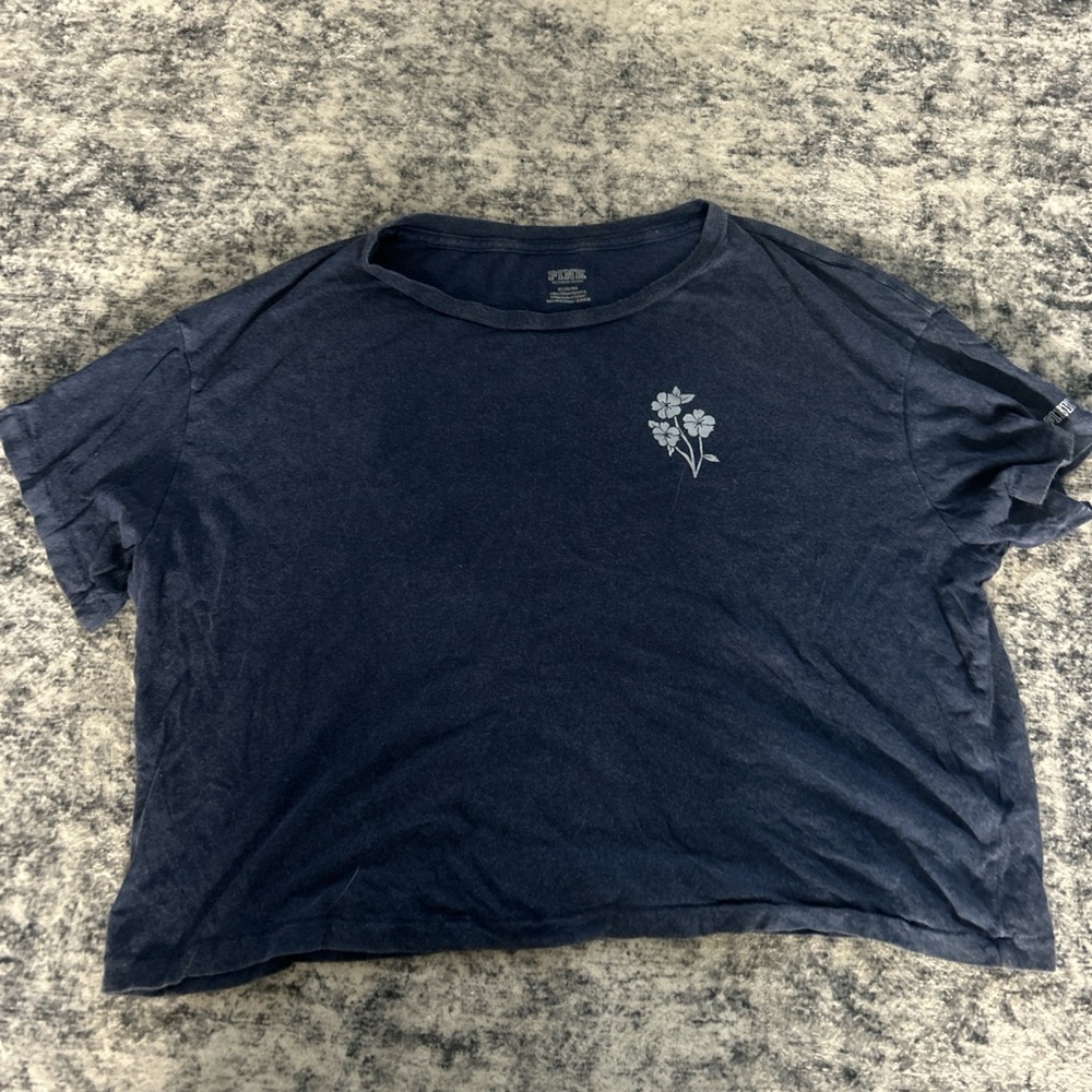 PINK Victoria's Secret Dark Blue Tee
